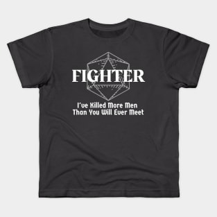 "I've Killed More Men Than You Will Ever Meet" Fighter Class Print Kids T-Shirt